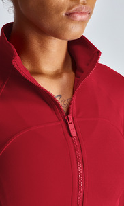 Conjunto de Yoga <span class=keywords><strong>LULU</strong></span> para Mujer, Primavera/Verano 2022, Ajustado, Color Nude, Sólido, Chaqueta Deportiva de Manga Larga - Product Image 6