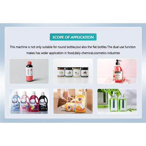 Automatic Double-faced Round and Flat Product Pasting Plastic <b>Bottle</b> Sticker Labeling Machine Shampoo <b>Water</b> <b>Bottle</b> <b>Label</b> Applica - Product Image 5