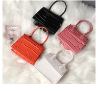 Sac à main femme en cuir de crocodile, petit sac bandoulière en cuir PU, sac à main à poignée supérieure, mini sac à bandoulière, sac messager pour femme