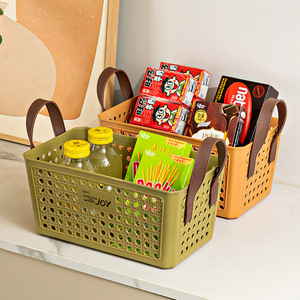 <b>Storage</b> <b>Basket</b> Rectangle With Handle For Home Office Desktop Organizing <b>Toy</b> And Sundries <b>Storage</b> - Product Image 1