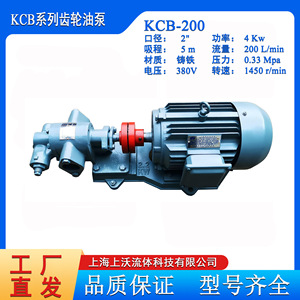 Pompe à huile pour engrenages Shanghai Shangwo KCB-200, 2,2 kW, électrique, rotative, en fonte, pour la fabrication - Product Image 2