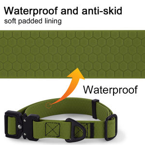 <span class=keywords><strong>Collar</strong></span> de perro táctico de PVC de liberación rápida con forro de neopreno suave, <span class=keywords><strong>Collar</strong></span> de perro mascota resistente al desgaste para entrenamiento diario - Product Image 4