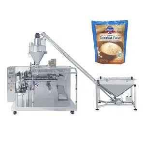 High Speed Automatic Premade Pouch Stand-Up Paper Bag Resealable Cake Wheat Corn Food Flour Powder Filling Packaging Machine