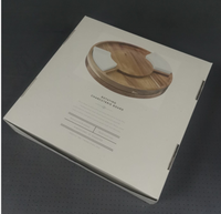 Boîte d'avion en papier creux spécial pour planche de barbecue rotative boîte d'emballage de protection de l'environnement avec polystyrène blanc
