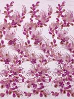 Tissu en dentelle de tulle perlée de luxe en gros, broderie bolivienne, tissu en dentelle à sequins pour robes de mariée de Dubaï, tissu en filet