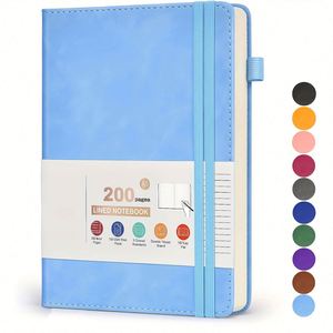 Stylish Custom Strap Leather <b>Journal</b> 100 Sheets Hardcover Thread Sewing Bound Multi-Size Options Multiple Colors Personalized - Product Image 1
