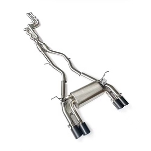 ระบบท่อไอเสียแบบแคทแบคสแตนเลส valvetronic ประสิทธิภาพสูงสำหรับ <span class=keywords><strong>BMW</strong></span> F80 M3 F82 F83 M4-1.5mm กระจกขัดเงา - Product Image 1