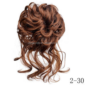 <span class=keywords><strong>Chignon</strong></span> bouclé synthétique avec bande élastique, <span class=keywords><strong>chignon</strong></span> désordonné, extensions de cheveux pour femmes - Product Image 2