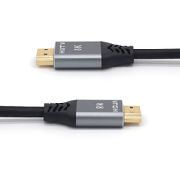 Câble HDTV 8K en nylon tressé de haute qualité, 1 m (3,3 pi), 48 Gbps, haute vitesse, pour moniteur d'ordinateur, projecteur, home cinéma