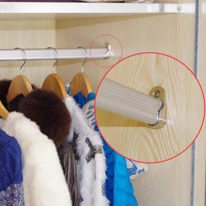 Zinc Alloy U Shaped Clothes Rack Holder Wall Mount Wardrobe <b>Hardware</b> Die Casting Non Detachable Cupboard Use - Product Image 2