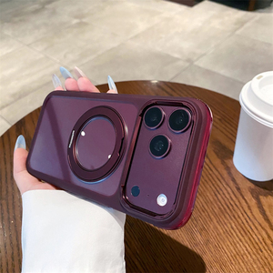 360 Rotating Magnetic Kickstand Skin Feel Shockproof Case for iPhone 18 Pro max 17 Pro 16 15 14 Anti resistant <b>Phone</b> Cover - Product Image 1