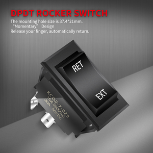 KCD2-7-223B 30A dpdt 4 pin ON-OFF-on thiết lập lại 12 Volt 3 vị trí momentary Rocker chuyển đổi phân cực ngược chuyển đổi - Product Image 5