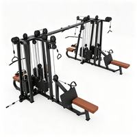 MZMM MZ-F83 Machine de musculation multi-stations 8 postes en acier inoxydable Garantie 1 an - Usage commercial, fitness, musculation à domicile