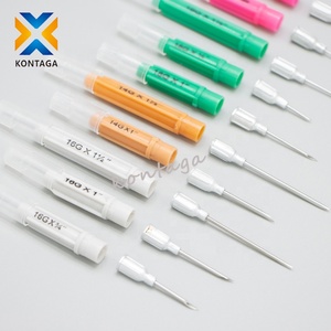14G 16G 18G 20G Aluminium Hub Mouton Bovins Porc <span class=keywords><strong>Injection</strong></span> Aiguille Vétérinaire avec Gaine Seringue Injecteur pour Ferme Bétail - Product Image 4