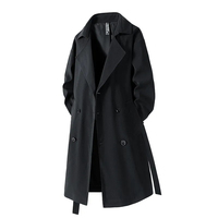 Manteau trench pour homme YUCHEN de haute qualité avec ceinture, imperméable et coupe-vent, élégant, manches longues, veste d'hiver pour hommes élégants