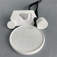 Parfum de luxe personnalisé avec logo imprimé coffret cadeau parfum durable désodorisant portable suspendu diffuseur d'arôme en céramique pierre
