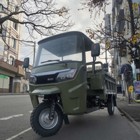 Tricycle motorisé WangHu Henan à essence, refroidissement par eau, carrosserie ouverte, moteur 200CC, capacité de 1,5T, tricycles motorisés à trois roues