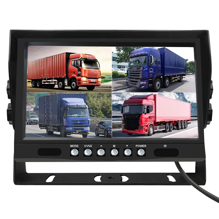 10 Inch Auto Hoofdsteun Monitor Led 9 Inch 4 Kanaals Split Scherm Monitor Voor Auto