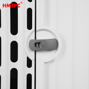 <span class=keywords><strong>Chenil</strong></span> pour chien en plastique d'extérieur avec porte ouvrante, design ventilé, toit imperméable, base surélevée, facile à nettoyer - Product Image 2