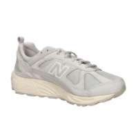 Chaussures de marche pour hommes 878, tige en maille beige, semelle intermédiaire en EVA, semelle extérieure en caoutchouc, respirantes, à lacets, talon de 4 cm, embout renforcé, motif gaufré.