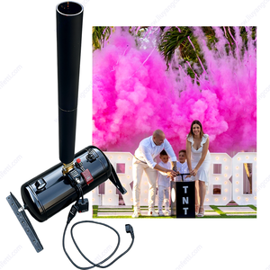 Confettis Streamer <span class=keywords><strong>Baby</strong></span> <span class=keywords><strong>Shower</strong></span> Machine Compresseur Air ou Co2 Blaster Couleur Fumée Poudre Canon Tnt Sexe Révéler Bombe - Product Image 1