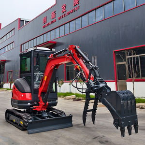 Esportazione escavatore motore diesel con cingolato-tipo Mini escavatore scavando cabina Multi-funzione macchinari per la vendita - Product Image 4