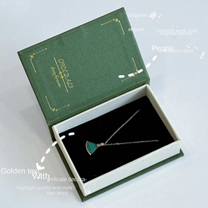 RichJewelry Small Size 7*10*3.2cm Book Flip Open Design Universal Jewelry Earrings Pendant <b>Ring</b> <b>Storage</b> Packaging Box - Product Image 3