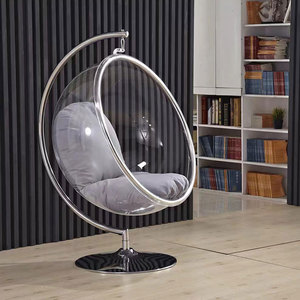 Columpio moderno para balcón, silla en forma <span class=keywords><strong>de</strong></span> <span class=keywords><strong>huevo</strong></span>, Bola <span class=keywords><strong>de</strong></span> acrílico transparente, soporte <span class=keywords><strong>de</strong></span> columpio para patio, gran oferta - Product Image 4