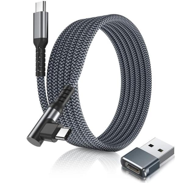 90 Degree CABLETOLINK USB C to Type C 100W Charger Cable 10FT with USB a Adapter
