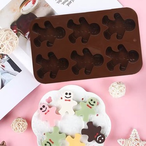 Moules en silicone pour bricolage pain d'épice gâteau de Noël Muffin <span class=keywords><strong>Cookie</strong></span> Chocolat Glaçons Jello Shots Savons à usage alimentaire - Product Image 2