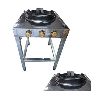 Cuisinière à gaz <span class=keywords><strong>Wok</strong></span> à usage unique pour restaurants Surface en fonte domestique Feu féroce par le fabricant GPL commercial - Product Image 2