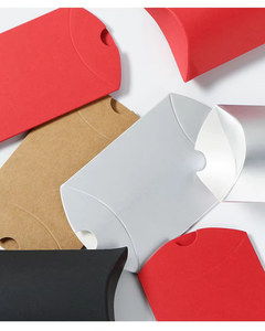 Boîte à bonbons en carton pliable en papier kraft blanc et noir avec fenêtre et corde en chanvre pour emballage alimentaire - Mariage/Fête d'anniversaire - Product Image 6