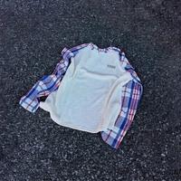 Chemises à manches longues en tricot gaufré pour hommes, design patchwork à carreaux, thermiques, haute qualité, 100% coton, fabrication en usine