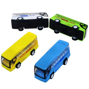 Juguete Educativo para Niños, Paquete <span class=keywords><strong>de</strong></span> 4 Mini Coches <span class=keywords><strong>de</strong></span> Juguete, Modelo <span class=keywords><strong>de</strong></span> Autobús Escolar <span class=keywords><strong>de</strong></span> Dibujos Animados, Juguete <span class=keywords><strong>de</strong></span> Plástico, Vehículo en Miniatura - Product Image 5