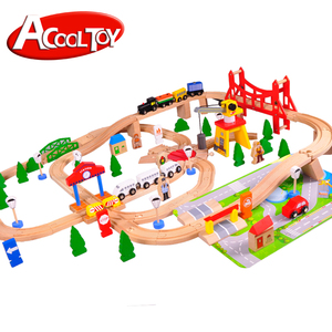 Đồ Chơi Thông Minh Cho Trẻ Em 100 Món Đồ Chơi Bằng Gỗ Bộ Đường Ray Xe Lửa Cho Trẻ Em - Product Image 5