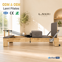 Appareil de Pilates Reformer Professionnel en Bois de Chêne Certifié CE, Qualité Studio, avec Ressorts en Fil de Piano Importés, Garantie 5 Ans pour le Corps
