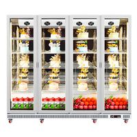 Réfrigérateur de présentation commercial pour supermarché, à une, deux ou trois portes vitrées, pour bières, boissons, refroidisseur et congélateur