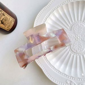 Pince à cheveux carrée en acétate Duowei, 10,5 cm, grande taille, avec logo personnalisé, couleur tendance, pour femme - Product Image 5
