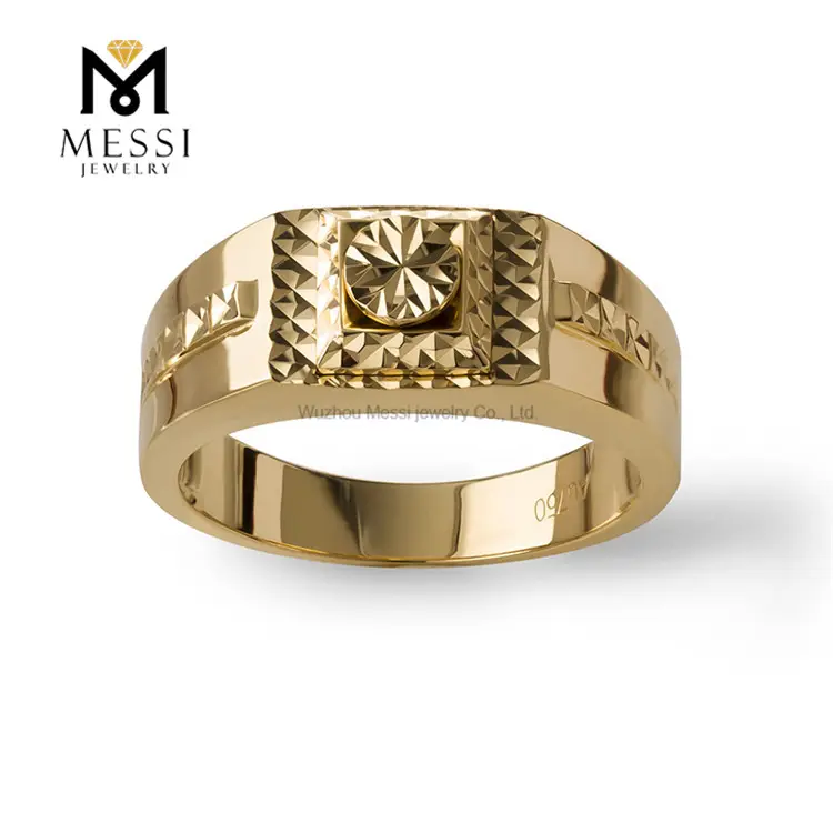 Messi Aangepaste Sieraden 14K Goud 18K Gouden Ringen Sieraden Voor Mannen