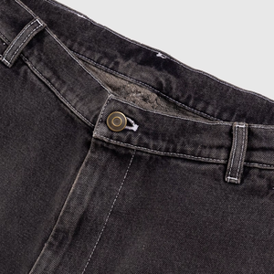 डिai निर्माता कस्टम मेन प्रबलित फ्रंट पैनल ने ब्लैक डेनिम शॉर्ट्स को धोते हुए ब्लैक डेनिम शॉर्ट्स की पदोन्नति सूची - Product Image 6