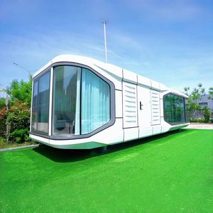 Maisons de Offre Spéciale Maison de <span class=keywords><strong>grange</strong></span> modulaire personnalisée 40 conteneurs Space Capsule Maison de luxe préfabriquée avec balcon rétractable - Product Image 1