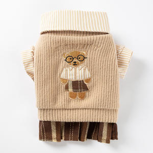 Ropa <span class=keywords><strong>de</strong></span> Invierno para Gatos, Estilo Academia, Resistente al Viento, con Lindo Estampado <span class=keywords><strong>de</strong></span> Oso, para Parejas, MOQ Bajo, Personalizable - Product Image 5