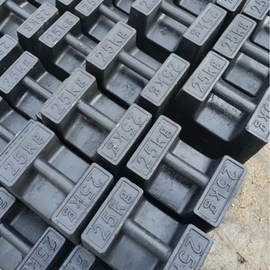 Fabrik-Großhandelspreis Hochpräzise M1 Geschlitzte 25kg 20kg Gusseisen-Blockkalibriertestgewichte - Product Image 6