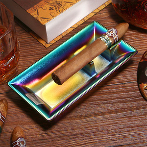 Cenicero <span class=keywords><strong>de</strong></span> Cigarros <span class=keywords><strong>de</strong></span> Metal <span class=keywords><strong>de</strong></span> Lujo Personalizado - Diseño Premium <span class=keywords><strong>de</strong></span> Doble Material para el Hogar y la Oficina - Product Image 2
