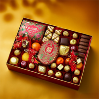 Boîtes rigides en papier artistique recyclables pour chocolats de mariage, bonbons, fruits secs, boîtes cadeaux pour Diwali