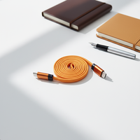 Câble USB-C magnétique rétractable 240W avec gaine en nylon, charge rapide 480 Mbps, rangement automatique pour iPhone 15