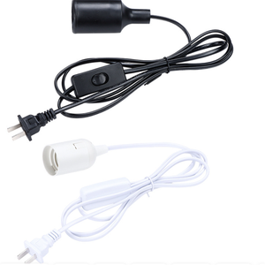 EU US Plug 1.8m Power <strong>Cord</strong> Cables <strong>E26</strong> E27 E12 E14 Lamp Base Holder With Switch Wire for Pendant Led <strong>Bulbs</strong> <strong>Socket</strong> - Product Image 2