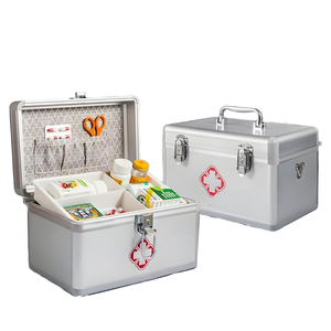ชุดปฐมพยาบาลแบบปรับแต่งได้กล่องอุปกรณ์ทางการแพทย์อะลูมิเนียมกันน้ำและกันกระแทกกล่องเครื่องมือ PP กล่องเครื่องมือ EVA - Product Image 6