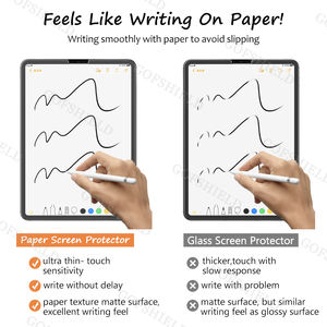Protector de pantalla Paperfeel para iPad Air/<span class=keywords><strong>Pro</strong></span> 11 2024, película de textura de papel, antideslumbrante, superficie de escritura suave, filtro protector de pantalla - Product Image 2