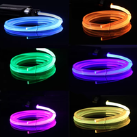 Lampes décoratives intérieures de voiture 1m/2m/3m/4m/5m, lampe d'ambiance RGB, lumière froide, bande lumineuse décorative pour tableau de bord, console, lumière ambiante